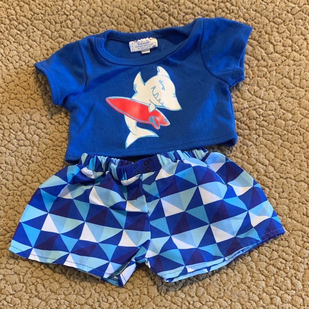 Build-A-Bear Blue Shark Outfit